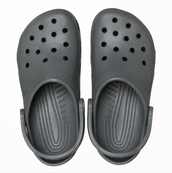 Gray Clogs with Strap - Picture 1 of 7